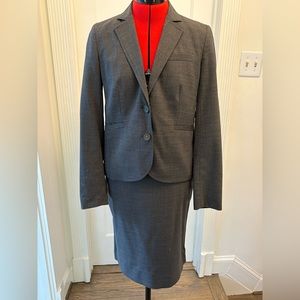 J. Crew Stretch Wool suit with skirt